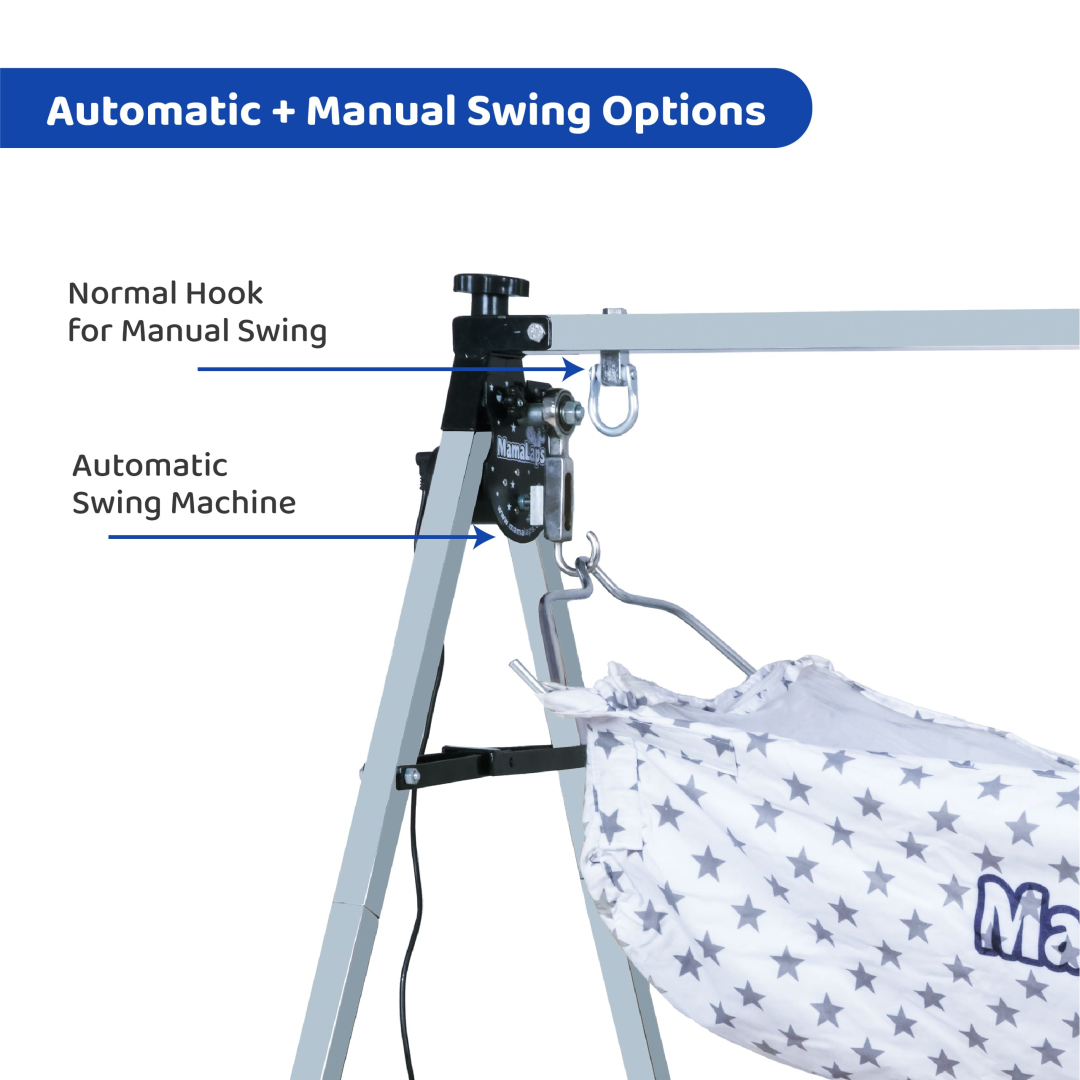 Premium Automatic Baby Cradle - Double Foldable Heavy - 9* Kg Cradle - Image 2