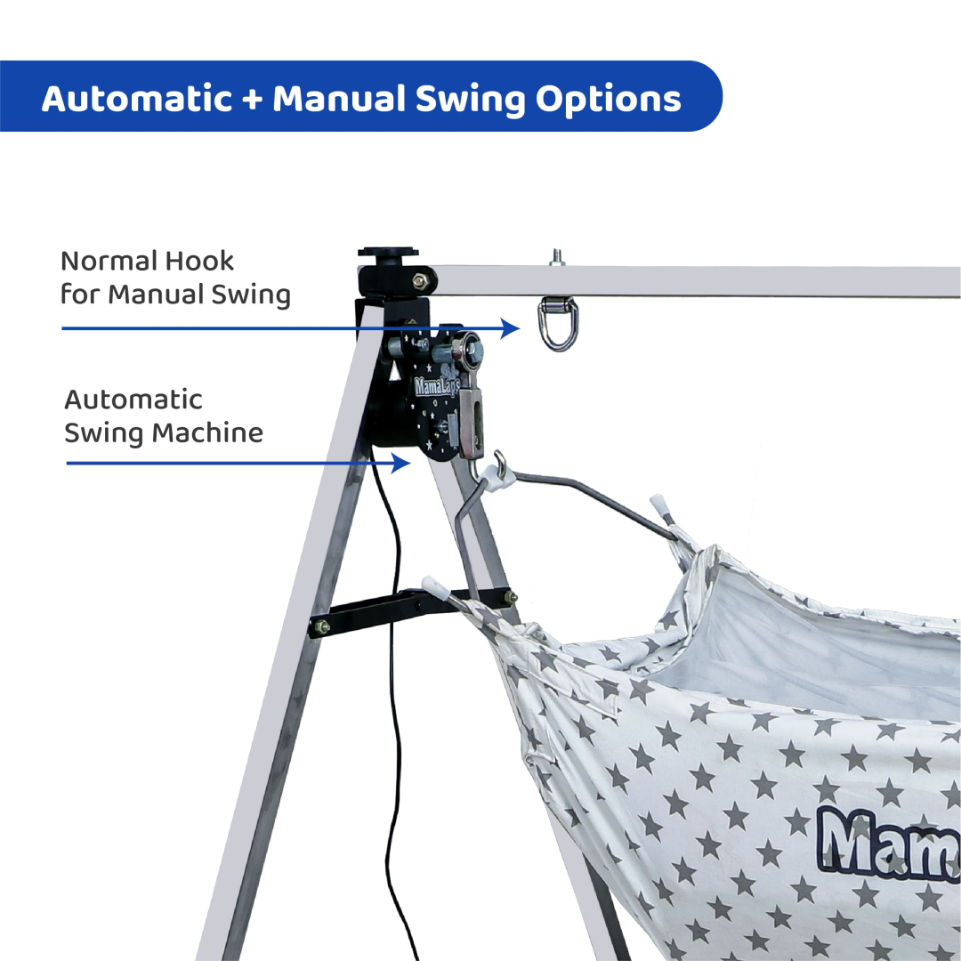Regular Automatic Baby Cradle - Single Foldable - 6.5* Kg Cradle - Image 2