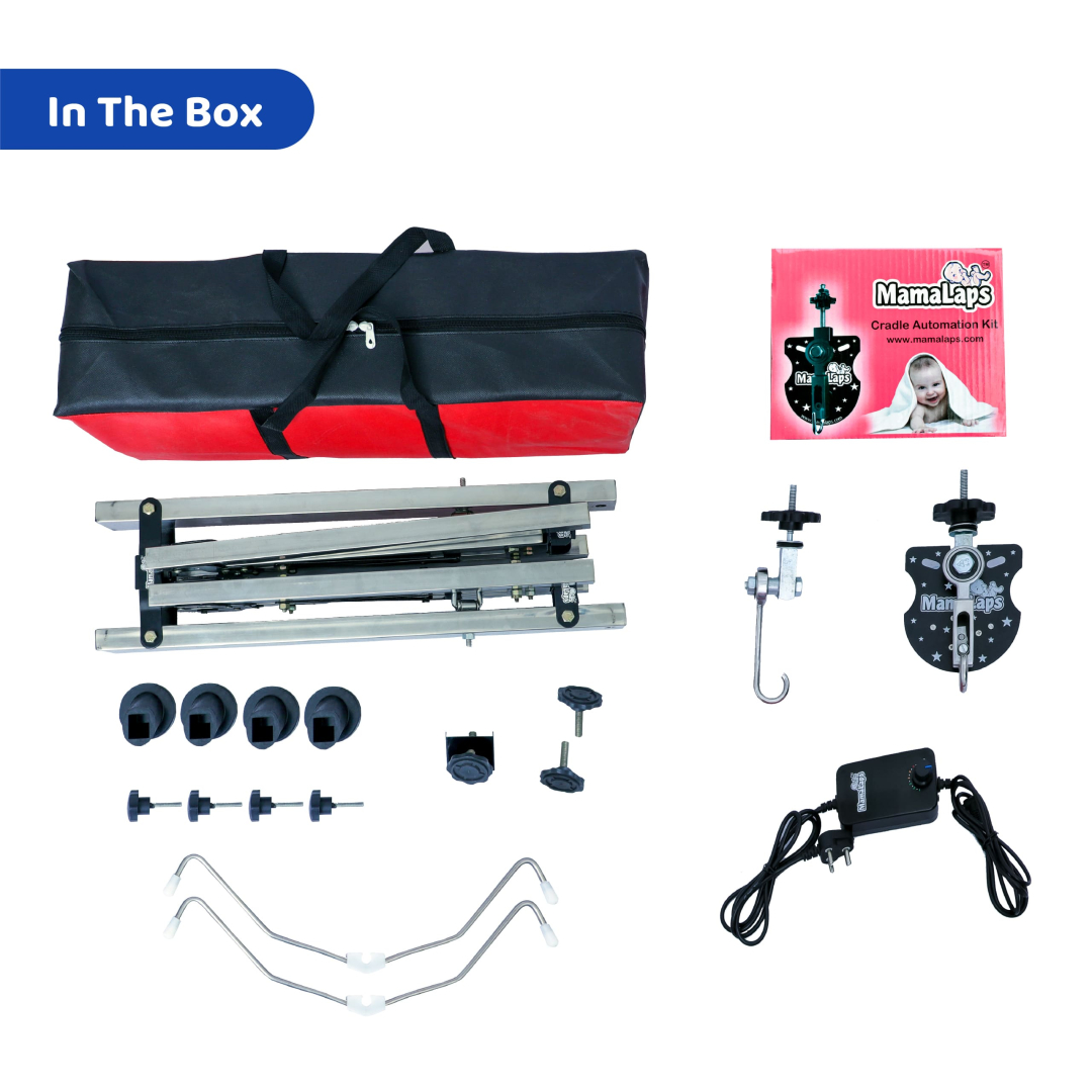 Pro Plus Automatic Baby Cradle - Double Foldable Heavy - 10* Kg Cradle - Image 5