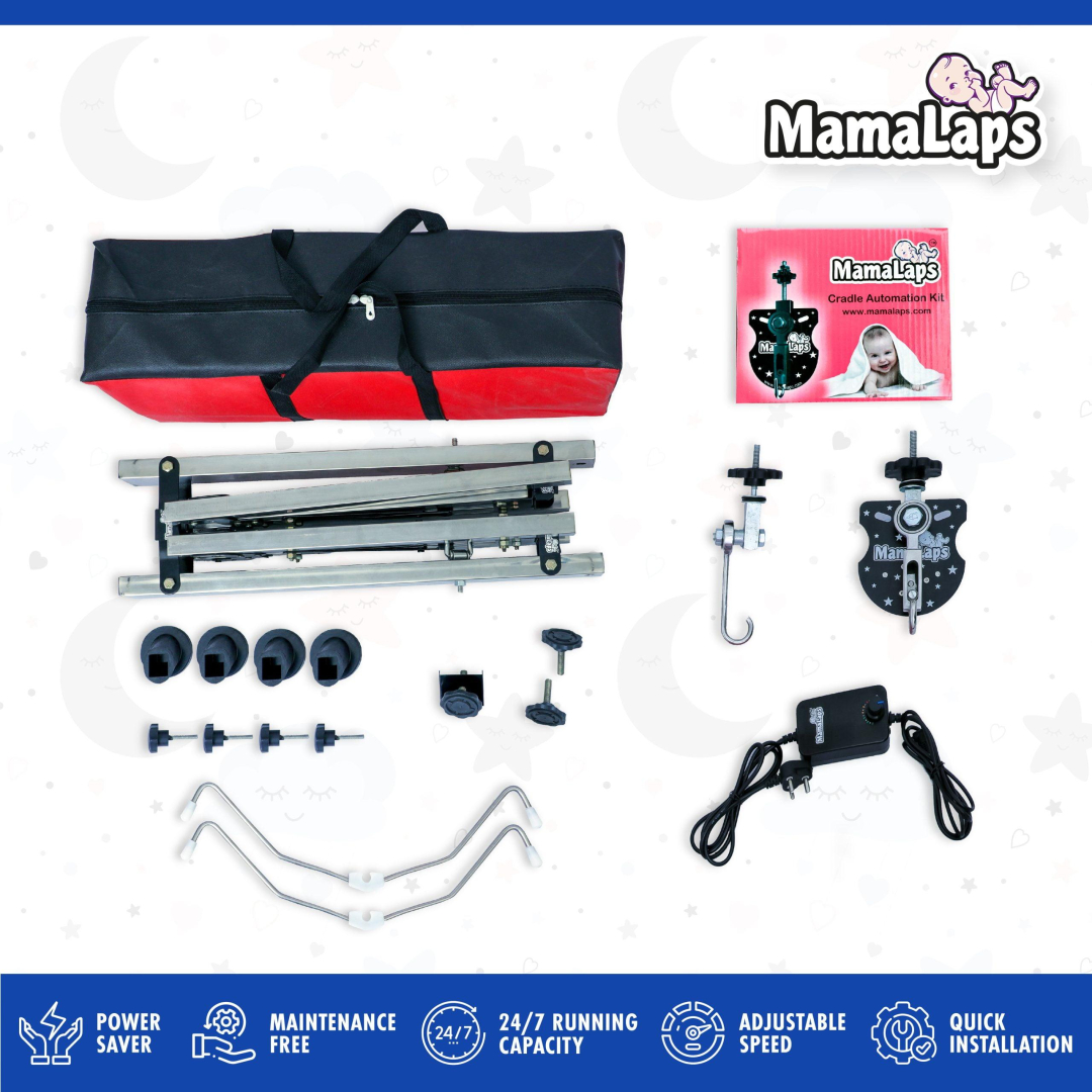 Pro Automatic Baby Cradle - Double Foldable - 9* Kg Cradle - Image 4