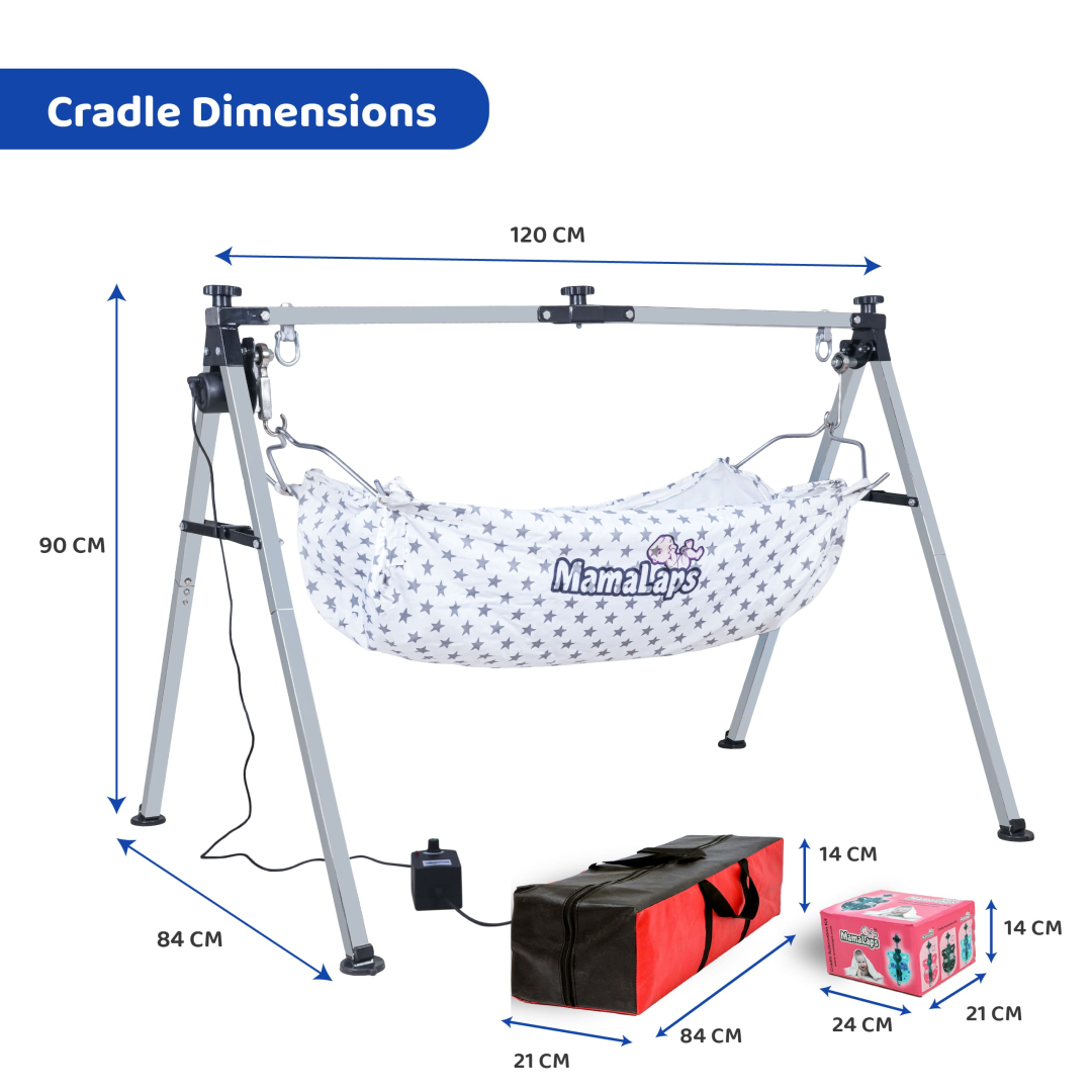 Premium Automatic Baby Cradle - Double Foldable Heavy - 9* Kg Cradle - Image 6