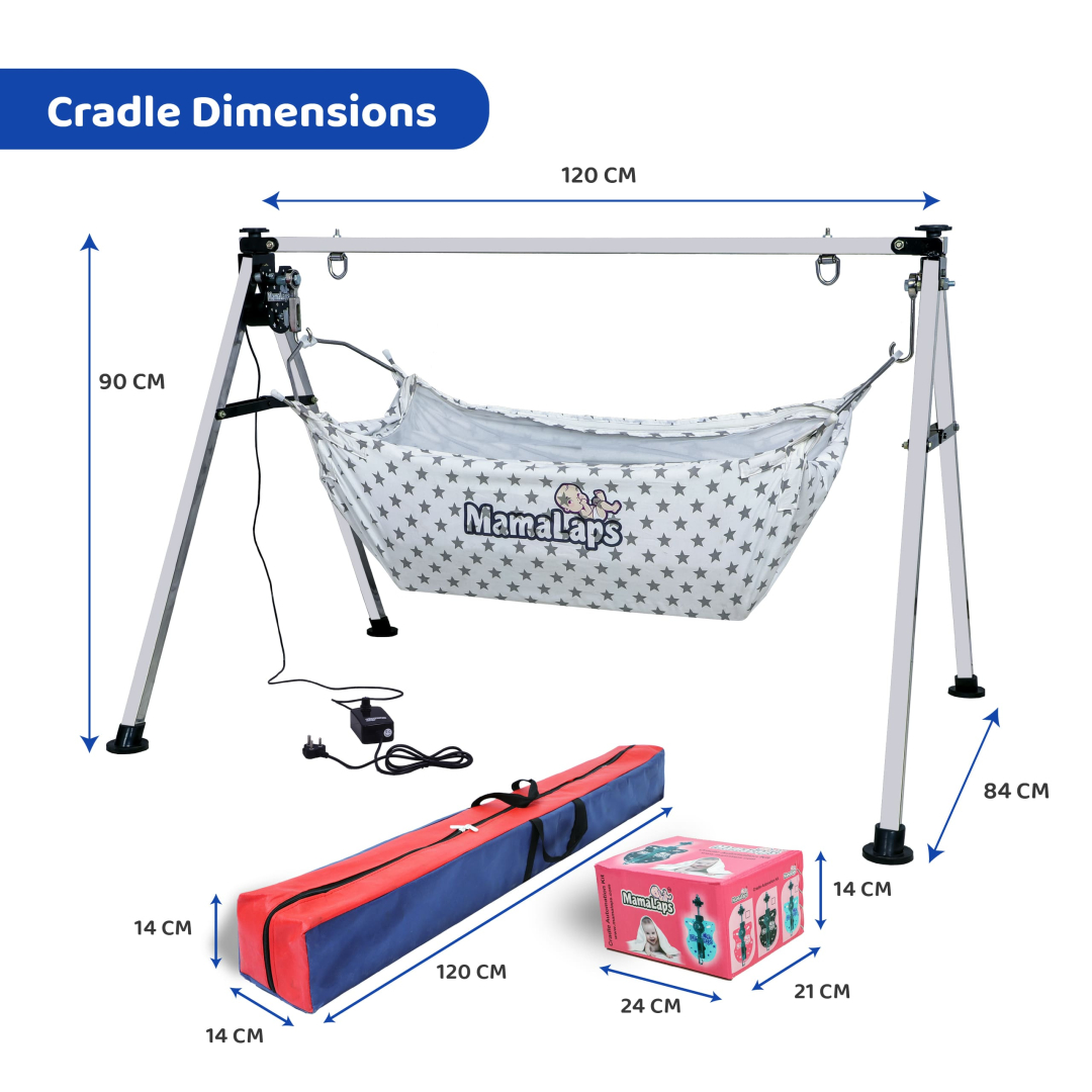 Regular Automatic Baby Cradle - Single Foldable - 6.5* Kg Cradle - Image 6