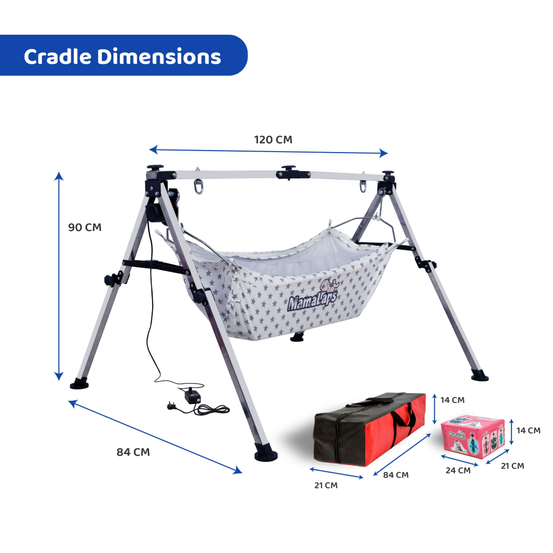 Pro Plus Automatic Baby Cradle - Double Foldable Heavy - 10* Kg Cradle - Image 6