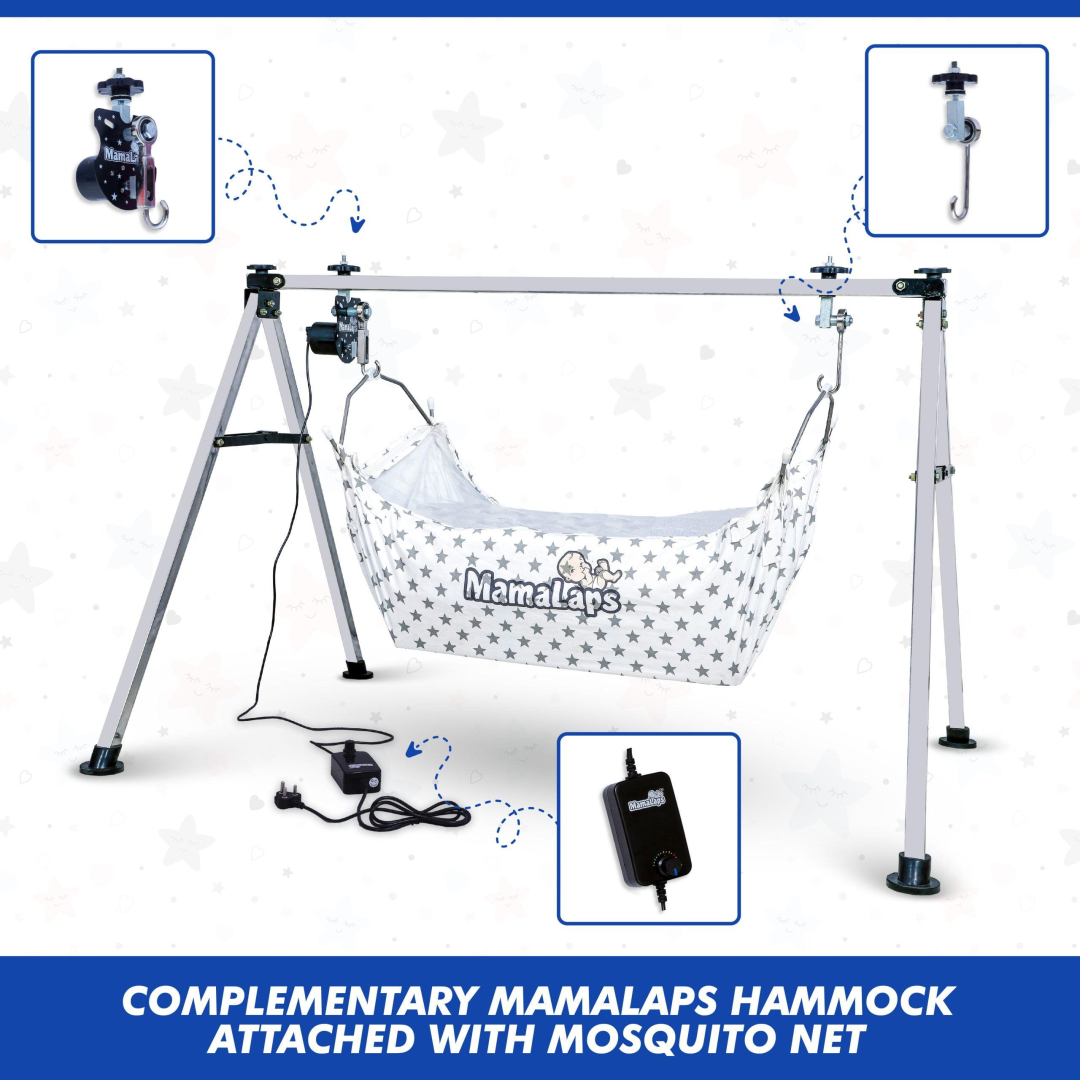 Premium Cradle Kit - Black Universal Baby Cradle Automation Kit (Cradle not included) - 2* kg Cradle kit - Image 6