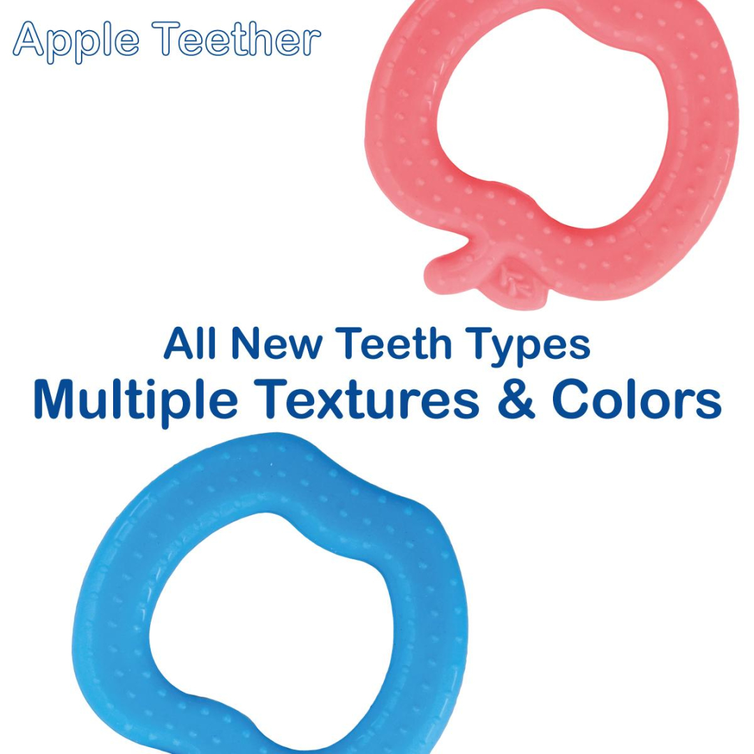 Blue Apple Soft Food Grade Silicon Teethers - BIS Certified - Image 6