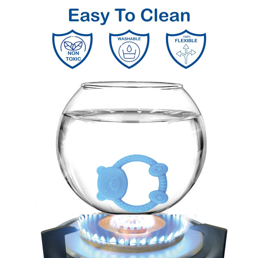 Blue Panda Soft Food Grade Silicon Teethers - BIS Certified - Image 3