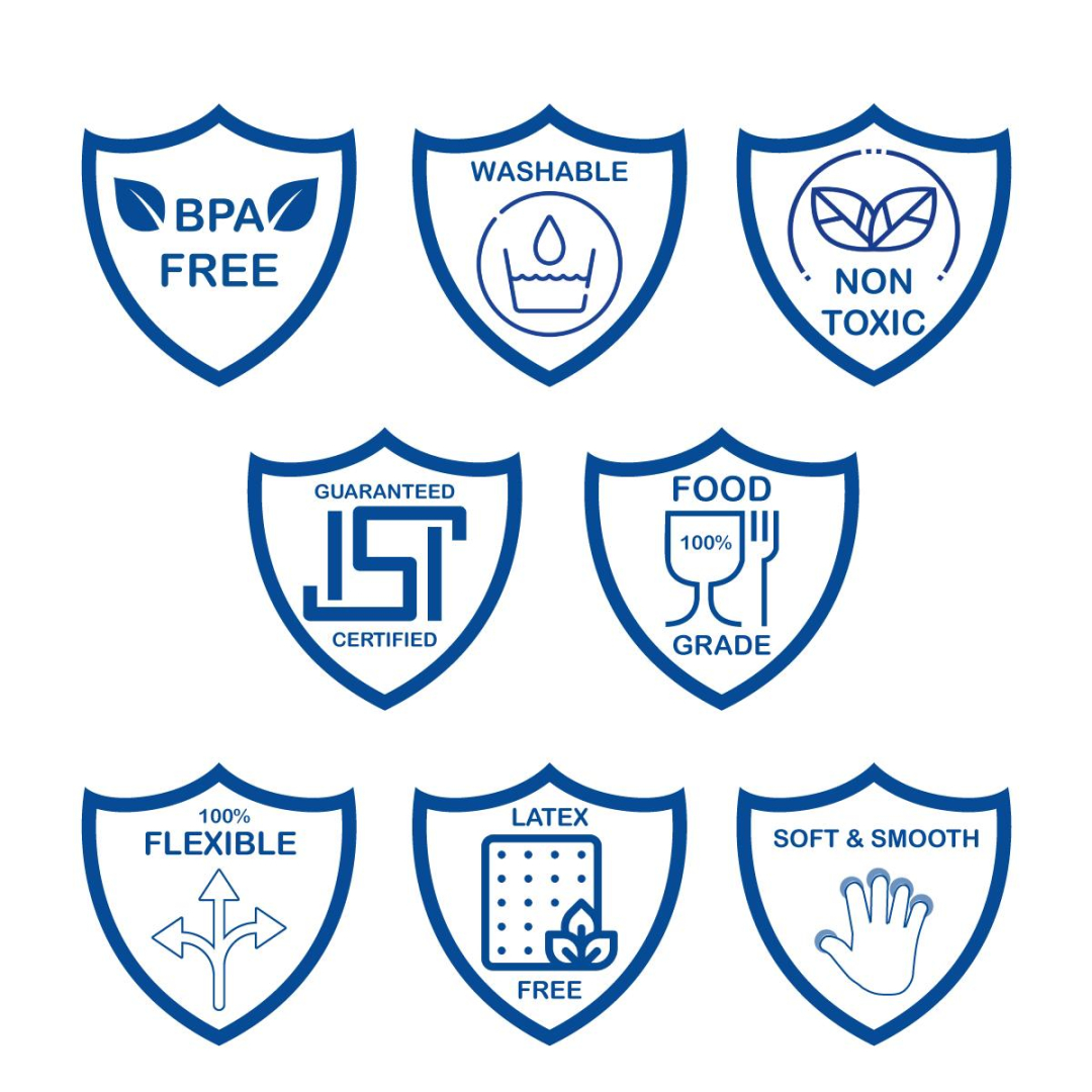 Pink Rattle Butterfly Soft Food Grade Silicon Teethers - BIS Certified - Image 6