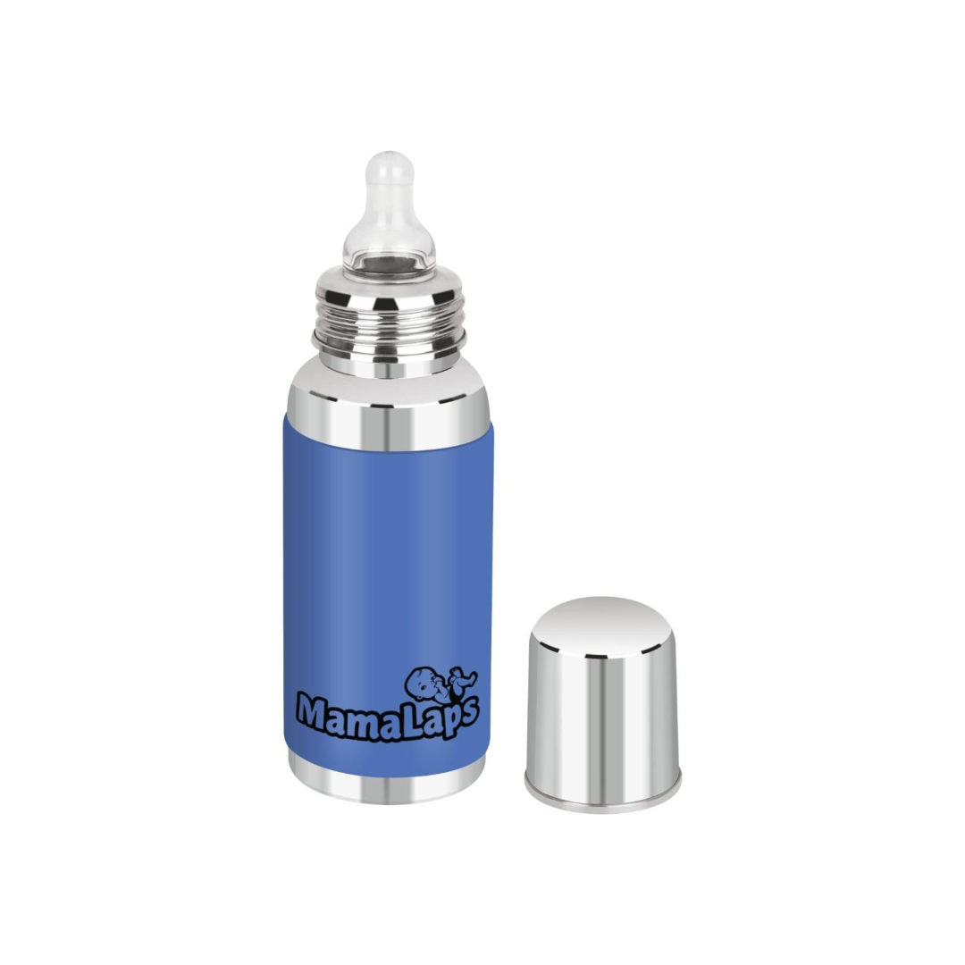 Baby Feeding Bottle Stainless Steel - Blue - Image 2