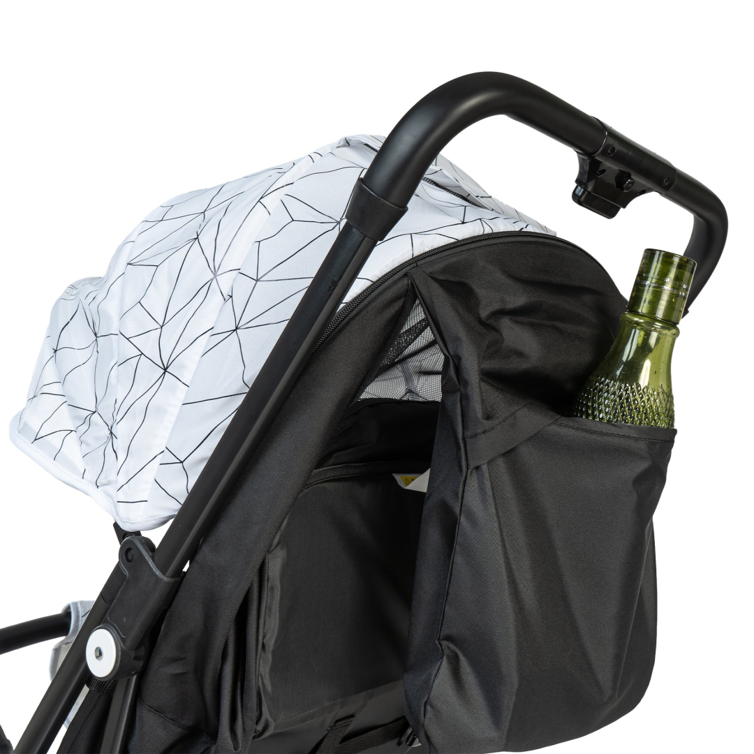 MamaLaps Elven baby stroller EasyFlyer (Black Canopy) - Image 6