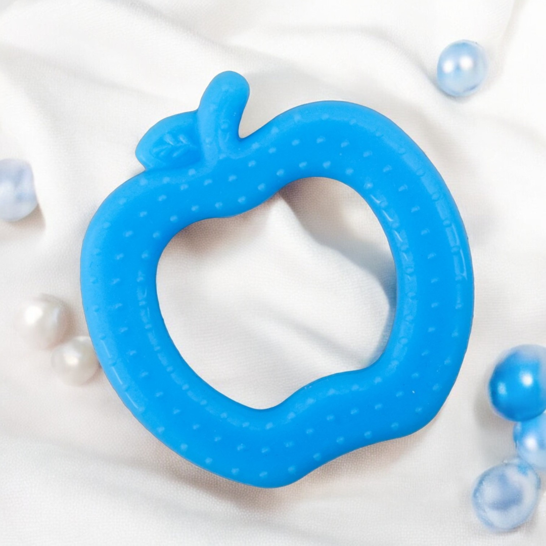 Blue Apple Soft Food Grade Silicon Teethers - BIS Certified