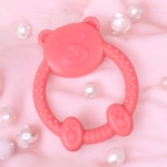 Pink Panda Soft Food Grade Silicon Teethers - BIS Certified